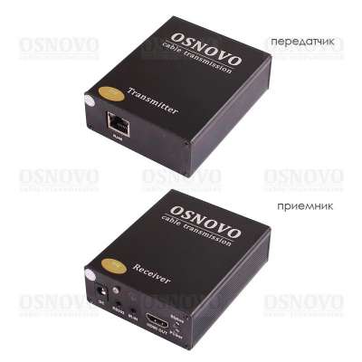 OSNOVO TLN-Hi/1+RLN-Hi/1 Комплект для передачи HDMI по сети Ethernet. Расстояние передачи "точка-точка" до 170м. 
