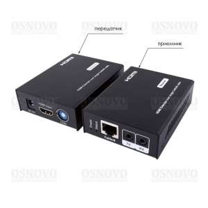 OSNOVO TA-Hi/4+RA-Hi/4 Комплект для передачи HDMI и ИК сигнала управления по одному кабелю витой пары CAT5e/6 до 50м.