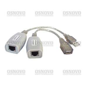 OSNOVO TA-U1/1+RA-U1/1 Удлинитель USB 1.1 интерфейса для клавиатуры и мыши по кабелю витой пары (CAT5/5e/6) до 100м